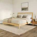 Fauteuil d'appoint moderne, mélange beige+jaune / gris, revêtement en tissu, pieds en bouleau, pièce unique