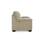 Causeuse décontractée en velours côtelé noir/beige/bleu avec sommier tapissier, 2 places