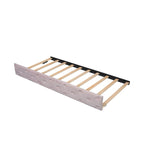 Lit de repos double en velours capitonné avec lit gigogne, rose / vert, pour 2 personnes