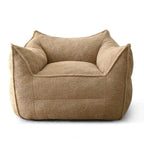 Pouf Canapé Boucle Crème — Simple / Deux Places / Ottoman