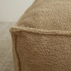 Pouf Canapé Boucle Crème — Simple / Deux Places / Ottoman