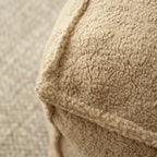 Pouf Canapé Boucle Crème — Simple / Deux Places / Ottoman