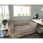 Pouf Canapé Boucle Crème — Simple / Deux Places / Ottoman