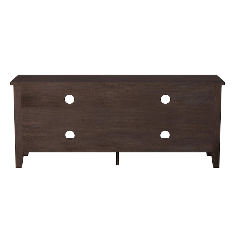 Meuble TV moderne en MDF avec 2 étagères réglables et passe-câbles, pour téléviseurs jusqu'à 65 po — 12 couleurs