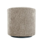 Fauteuil pivotant avec garniture cloutée et coussin amovible, simple — Gris foncé / Bleu / Rose / Beige