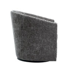Fauteuil pivotant avec garniture cloutée et coussin amovible, simple — Gris foncé / Bleu / Rose / Beige