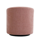 Fauteuil pivotant avec garniture cloutée et coussin amovible, simple — Gris foncé / Bleu / Rose / Beige