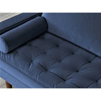 Canapé en velours de style moderne du milieu du siècle avec coussins capitonnés, 3 places — Plusieurs coloris