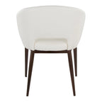 Chaise de salle à manger contemporaine en forme de tonneau, crème / velours bleu / argenté / similicuir blanc, pieds en cuivre, vendue à l'unité