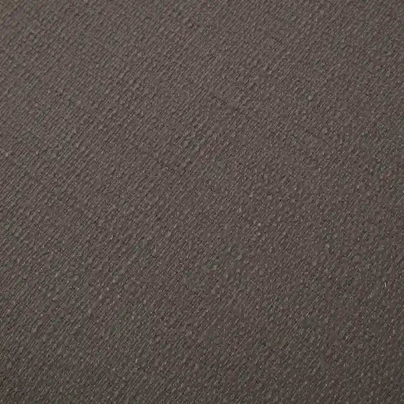 Repose-pieds ovale touffeté en tissu bleu / crème / gris, simple