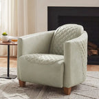 Fauteuil d'appoint rétro industriel en cuir pleine fleur kaki / noir / cognac / marron / gris avec cadre en aluminium, simple