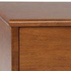 Table Basse Mid-Century Moderne, Brun Fauve / Brun Teck, Rectangulaire avec Rangement