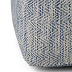 Pouf ottoman carré en coton tressé, individuel — Bleu jean / Gris / Bordeaux / Sarcelle / Mélange d'aqua