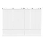 Armoire de chambre avec miroir, blanc, style moderne, simple