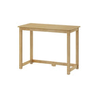 Bureau moderne, gris / bleu / blanc / naturel / argile, pieds en bois massif, simple