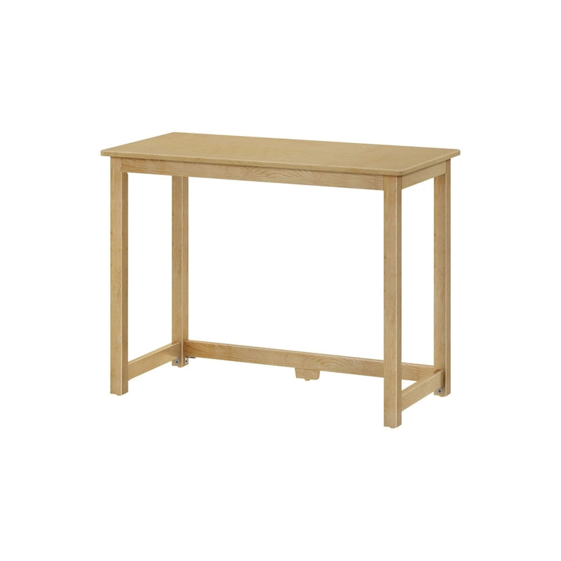 Bureau moderne, gris / bleu / blanc / naturel / argile, pieds en bois massif, simple