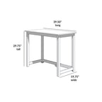 Bureau moderne, gris / bleu / blanc / naturel / argile, pieds en bois massif, simple