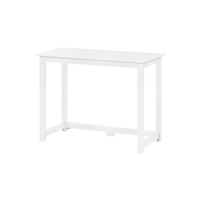 Bureau moderne, gris / bleu / blanc / naturel / argile, pieds en bois massif, simple