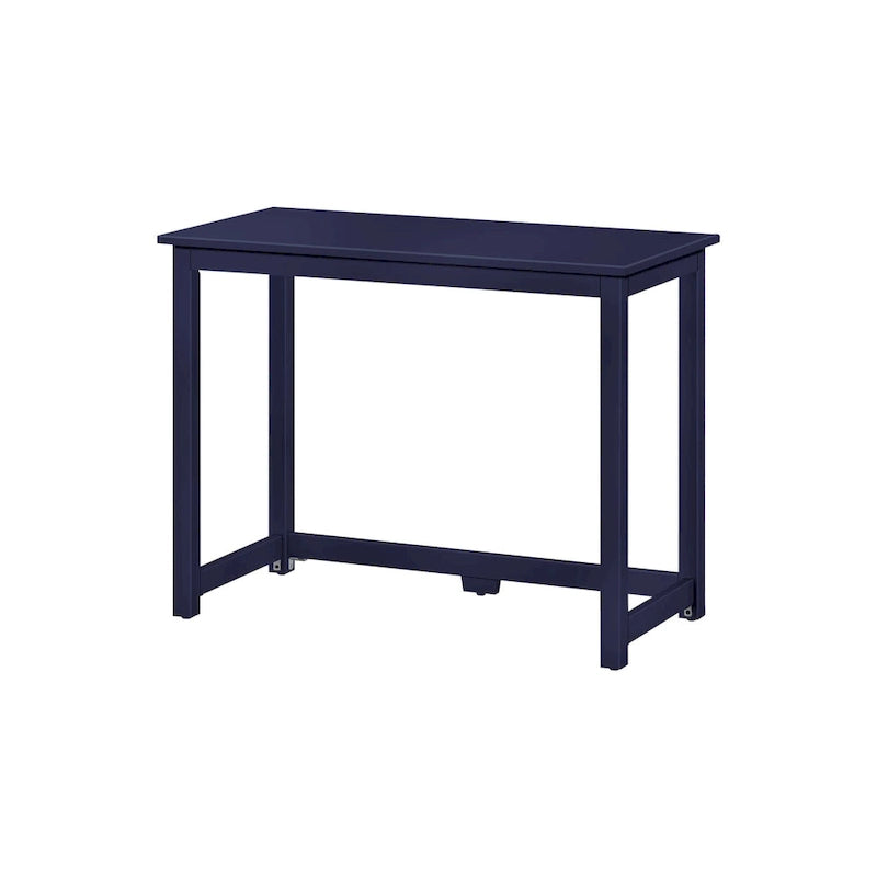 Bureau moderne, gris / bleu / blanc / naturel / argile, pieds en bois massif, simple