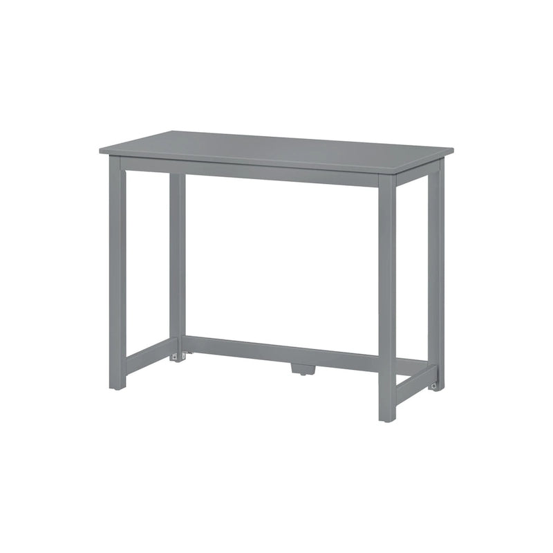 Bureau moderne, gris / bleu / blanc / naturel / argile, pieds en bois massif, simple