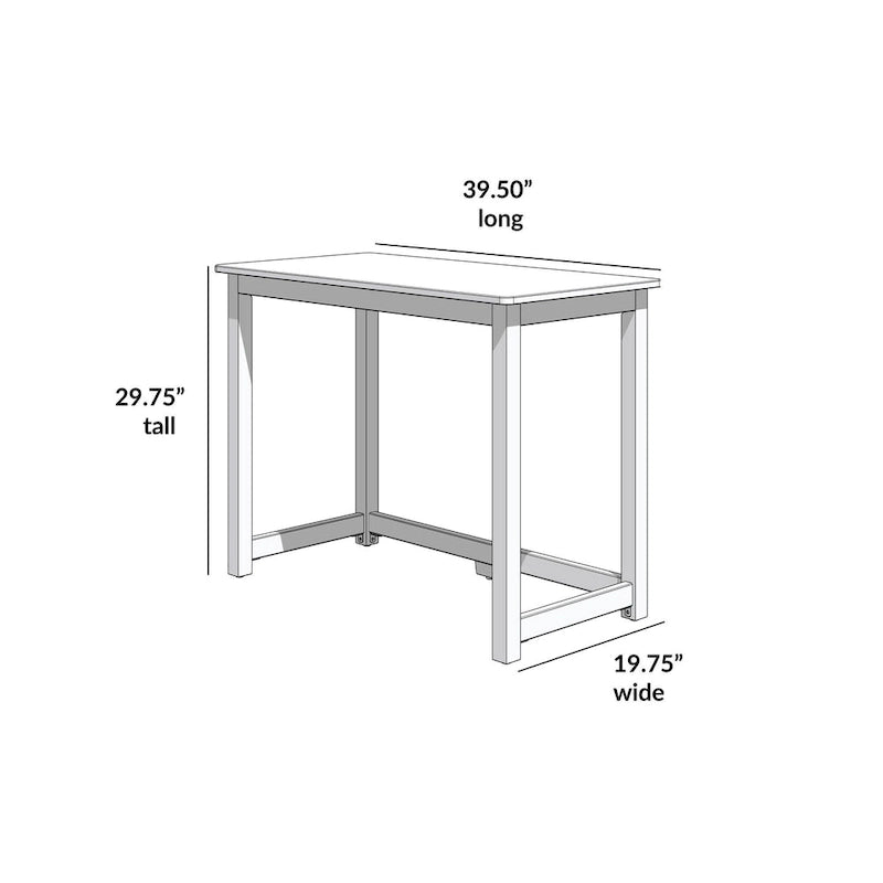 Bureau moderne, gris / bleu / blanc / naturel / argile, pieds en bois massif, simple