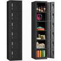 Cabinet de rangement d'appoint contemporain avec 3 tiroirs, chêne/blanc, avec cadre en acier, entièrement assemblé