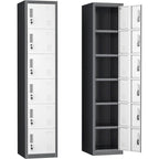 Cabinet de rangement d'appoint contemporain avec 3 tiroirs, chêne/blanc, avec cadre en acier, entièrement assemblé