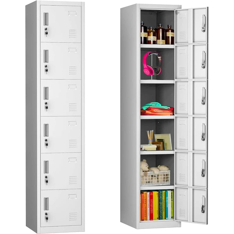 Cabinet de rangement d'appoint contemporain avec 3 tiroirs, chêne/blanc, avec cadre en acier, entièrement assemblé