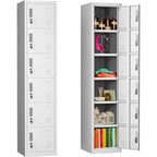 Cabinet de rangement d'appoint contemporain avec 3 tiroirs, chêne/blanc, avec cadre en acier, entièrement assemblé