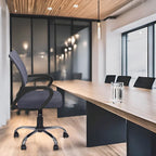 Chaise de bureau ergonomique en maille, Noir / Blanc / Gris / Bleu / Marron, Réglable, Individuel