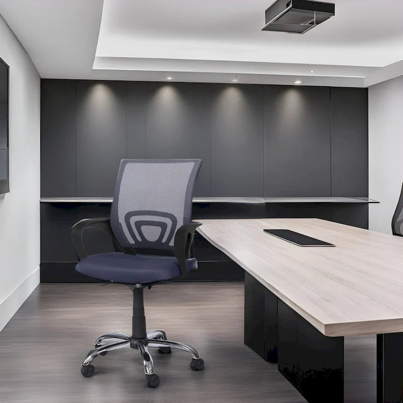 Chaise de bureau ergonomique en maille, Noir / Blanc / Gris / Bleu / Marron, Réglable, Individuel