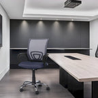 Chaise de bureau ergonomique en maille, Noir / Blanc / Gris / Bleu / Marron, Réglable, Individuel