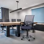 Chaise de bureau ergonomique en maille, Noir / Blanc / Gris / Bleu / Marron, Réglable, Individuel