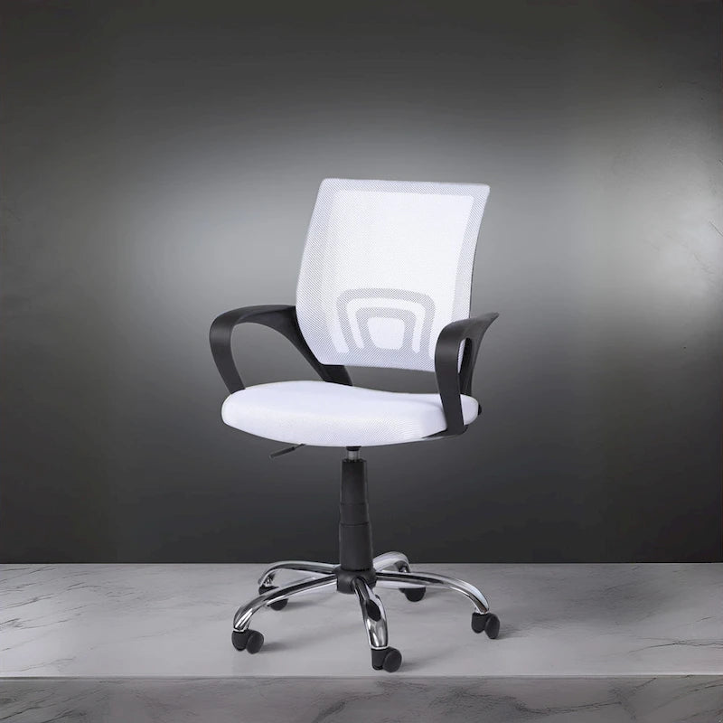 Chaise de bureau ergonomique en maille, Noir / Blanc / Gris / Bleu / Marron, Réglable, Individuel