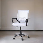 Chaise de bureau ergonomique en maille, Noir / Blanc / Gris / Bleu / Marron, Réglable, Individuel