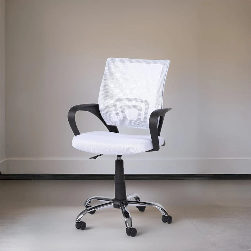Chaise de bureau ergonomique en maille, Noir / Blanc / Gris / Bleu / Marron, Réglable, Individuel