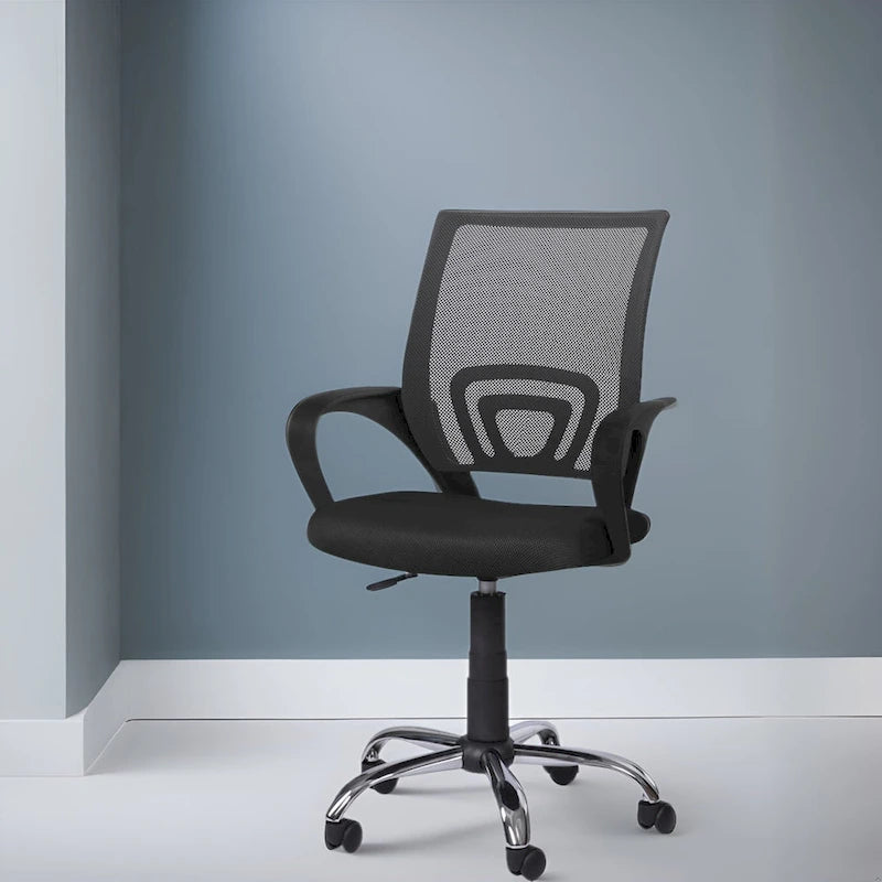 Chaise de bureau ergonomique en maille, Noir / Blanc / Gris / Bleu / Marron, Réglable, Individuel