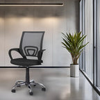 Chaise de bureau ergonomique en maille, Noir / Blanc / Gris / Bleu / Marron, Réglable, Individuel