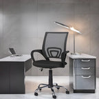 Chaise de bureau ergonomique en maille, Noir / Blanc / Gris / Bleu / Marron, Réglable, Individuel