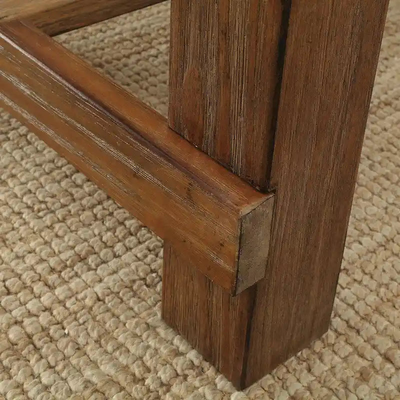 Table de salle à manger rustique hauteur comptoir, Chêne rustique, Bois massif, 4 à 6 places