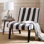Fauteuil d'appoint rembourré Forest Green / Noir et Blanc / Pois de Senteur de style Mid-Century avec pieds en bois de bouleau, simple