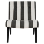 Fauteuil d'appoint rembourré Forest Green / Noir et Blanc / Pois de Senteur de style Mid-Century avec pieds en bois de bouleau, simple
