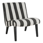 Fauteuil d'appoint rembourré Forest Green / Noir et Blanc / Pois de Senteur de style Mid-Century avec pieds en bois de bouleau, simple