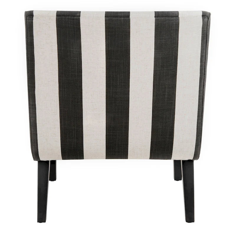 Fauteuil d'appoint rembourré Forest Green / Noir et Blanc / Pois de Senteur de style Mid-Century avec pieds en bois de bouleau, simple