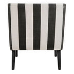 Fauteuil d'appoint rembourré Forest Green / Noir et Blanc / Pois de Senteur de style Mid-Century avec pieds en bois de bouleau, simple