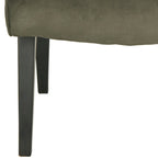 Fauteuil d'appoint rembourré Forest Green / Noir et Blanc / Pois de Senteur de style Mid-Century avec pieds en bois de bouleau, simple