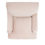 Fauteuil club en lin de transition avec garniture cloutée et pieds à roulettes, simple — Émeraude / Marron / Or / Noir et blanc / Rose poudré / Marine