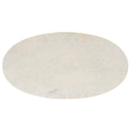 Table basse ronde Art Déco en marbre blanc et laiton doré, entièrement assemblée