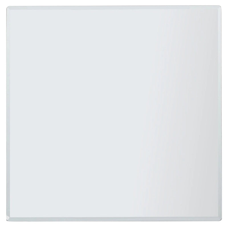 Table d'appoint carrée miroir argenté