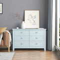 Commode de style rétro, noire/bleue, cadre en bois de bouleau, 4 ou 6 tiroirs